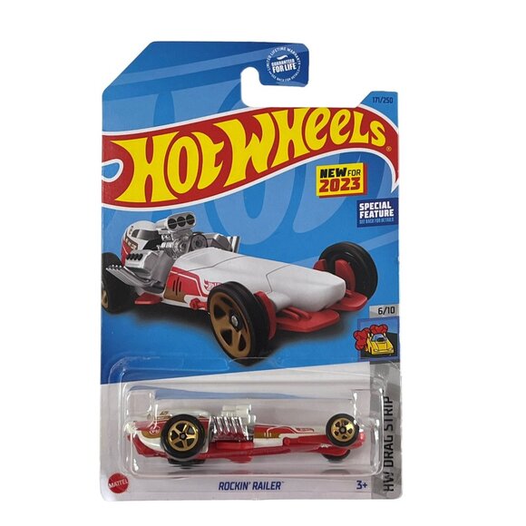 Hot Wheels 2023 Rockin Railer Drag Strip 177/250 6/10 Diecast New - Picture 1 of 5